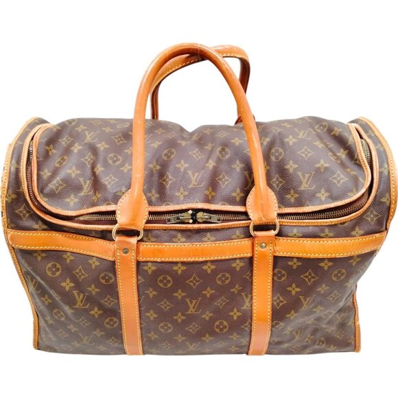 577345BH (L4) Louis Vuitton Travel Bag Sac Chaussures 55 Brown Monogram - Picture 1 of 9